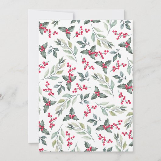 Elegante Kerst Cookie Exchange Party Groen Kaart (Achterkant)