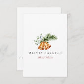 Elegante kerst Decor bruids douche uitnodiging (Voorkant / Achterkant)