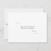 Elegante kerst Decor bruidsmeisje voorstel Kaart (Achterkant)