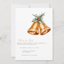 Elegante kerst Decor Bruiloft Uitnodiging Kaart