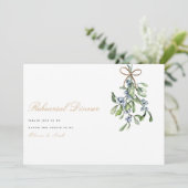 Elegante kerst Decor repetitie diner Kaart (Staand voorkant)