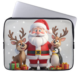 Elegante Kerst Elektronicatas Laptop Sleeve