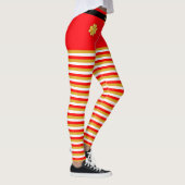 Elegante Kerst Elf Gestreepte Leggings (Rechts)