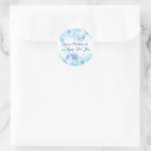 Elegante kerst en nieuwjaar Sticker (Tas)