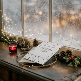 Elegante Kerst Feestelijke Kerstfeest Uitnodiging