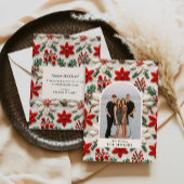 Elegante kerst foto boog feestdagenkaart