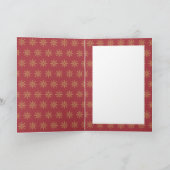 Elegante Kerst Foto Boom Feestdagen Kaart (Binnen)