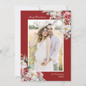 Elegante kerst foto collage vakantie Kaart (Voorkant)