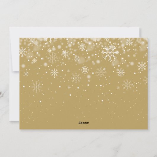 Elegante Kerst Foto Groene Krans Gelukkig Feestdagenkaart (Achterkant)