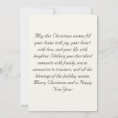 Elegante Kerst Foto Kaart voor Familie (Achterkant)