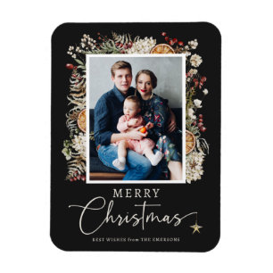 Elegante Kerst Foto Magneet