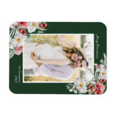 Elegante Kerst Foto Magneet (Horizontaal)