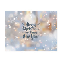 Elegante Kerst & Gelukkig Nieuwjaar | Briefkaart