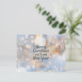 Elegante Kerst & Gelukkig Nieuwjaar | Briefkaart (Staand voorkant)