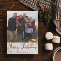 Elegante Kerst Gouden Bladeren | Kerst Foto