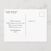 Elegante Kerst Gouden Pijn Joy Sierfoto Uitnodiging Briefkaart (Achterkant)