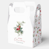 Elegante kerst Holly Bedankdoosjes (Geopend)