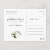 Elegante kerst Holly Berry vakantie groet Briefkaart (Achterkant)