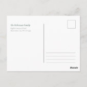 Elegante kerst Holly Kaart (Achterkant)