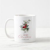 Elegante kerst Holly Koffiemok (Links)