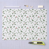 ELEGANTE KERST HOLLY TISSUEPAPIER (Craft)