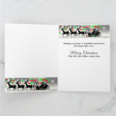 Elegante kerst Ierse wolfshond Kaart (Binnen)