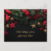  Elegante Kerst Kaart met Krans (Voorkant)