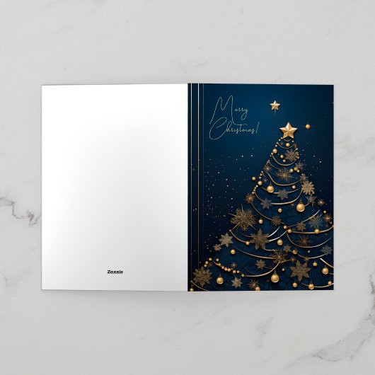 Elegante Kerst Kaart Series (Buiten Laag)