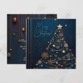 Elegante Kerst Kaart Series (Voorkant / Achterkant)