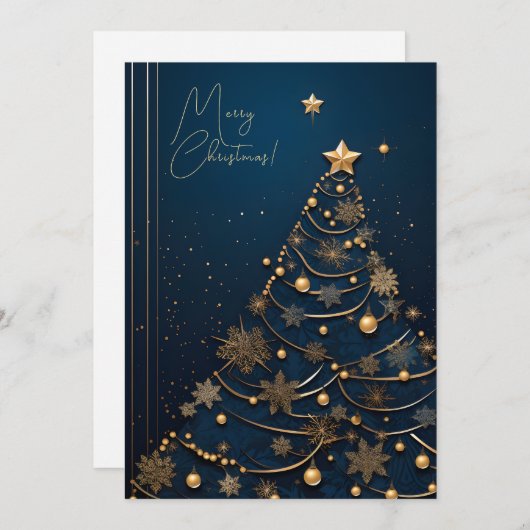 Elegante Kerst Kaart Series (Voorkant / Achterkant)