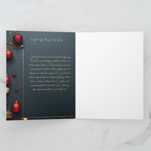 Elegante Kerst Kaart Series (Binnen)