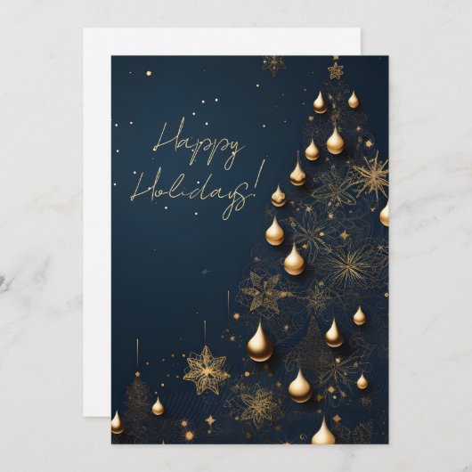 Elegante Kerst Kaart Series (Voorkant / Achterkant)