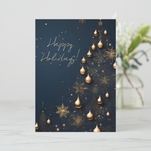 Elegante Kerst Kaart Series (Staand voorkant)