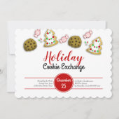 Elegante kerst koekje uitwisseling kaart (Voorkant)