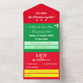 Elegante kerst lunch uitnodiging (Binnen)