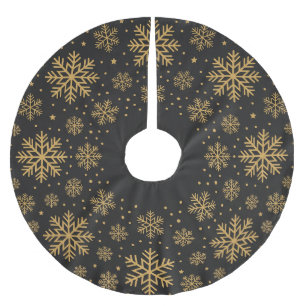 Elegante Kerst Luxe Vakantie Zwart Goud Kerstboom Rok