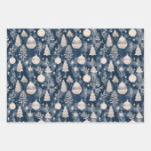 Elegante Kerst Mandala Patroon  Ornament Inpakpapier Vel (Voorkant)