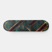 Elegante kerst met feestelijke metallic accenten persoonlijk skateboard (Horizontaal)