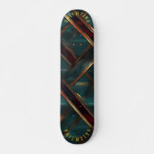 Elegante kerst met feestelijke metallic accenten persoonlijk skateboard (Voorkant)