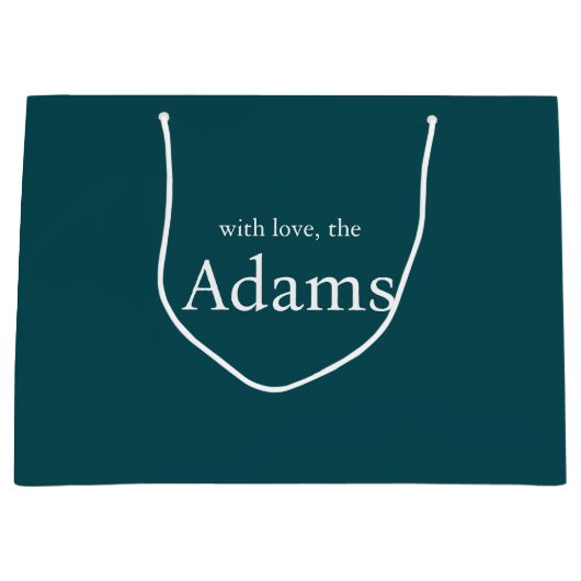 Elegante kerst | Modern trendy leuk paar Groot Cadeauzakje (Voorkant)