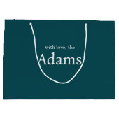 Elegante kerst | Modern trendy leuk paar Groot Cadeauzakje (Achterkant)