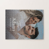 Elegante kerst | Modern trendy leuk paar Legpuzzel (Horizontaal)