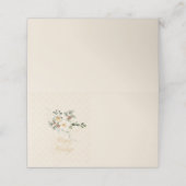 Elegante Kerst Onderhoudend dienblad Plaatskaartje (Buitenkant ongevouwen)