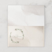 Elegante Kerst Onderhoudend dienblad Plaatskaartje (Buitenkant ongevouwen)