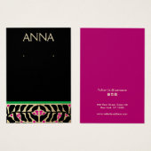 Elegante kerst oorbel display Kaart (Voorkant /achterkant)