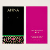 Elegante kerst oorbel display Kaart (Voorkant /achterkant)