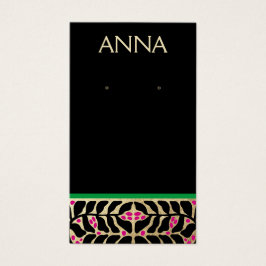 Elegante kerst oorbel display Kaart