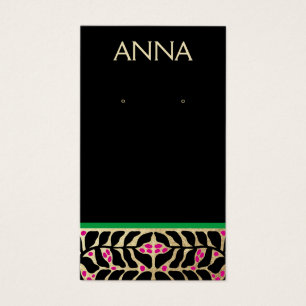 Elegante kerst oorbel display Kaart