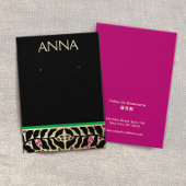 Elegante kerst oorbel display Kaart