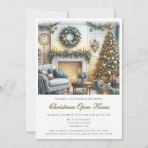 Elegante Kerst Open Huis Kaart